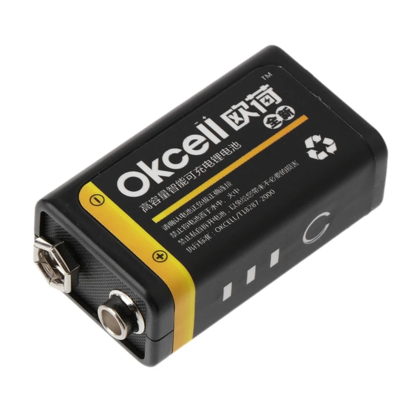 9V 800mAh микро USB аккумуляторная батарея Lipo для мультиметра микрофона дистанционного управления LX9A