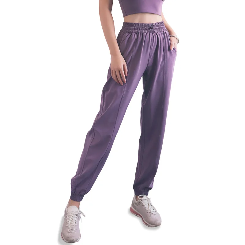 

Tall Waist Sports Pants Women Loose Quick-drying Pants Running Pants Leisure Convergent Beam Foot Trousers Workout Clothes