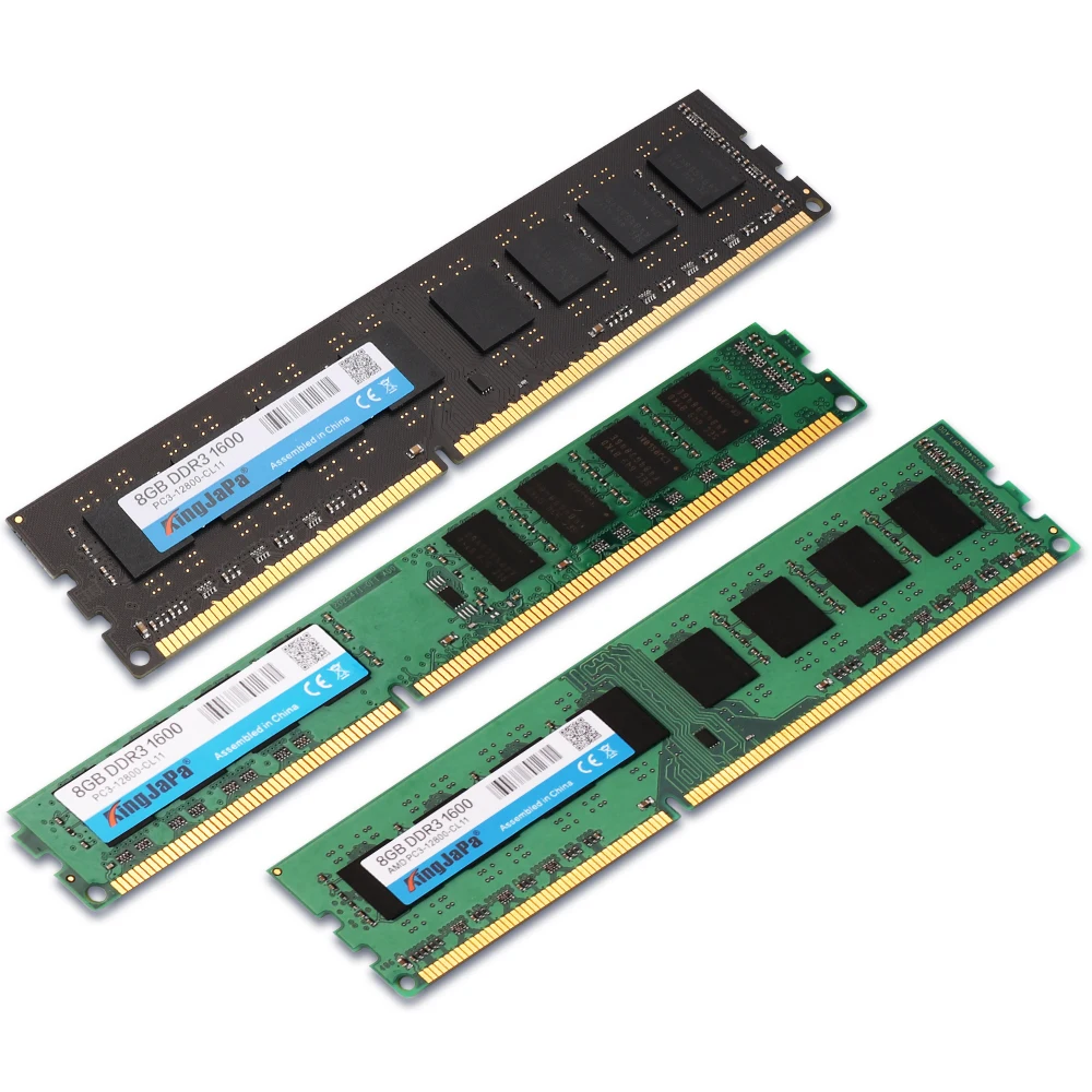 Оперативная память KingJaPa ОЗУ DDR3 1600 МГц 8 ГБ 4 Гб 2 для настольных ПК Memoria 1333