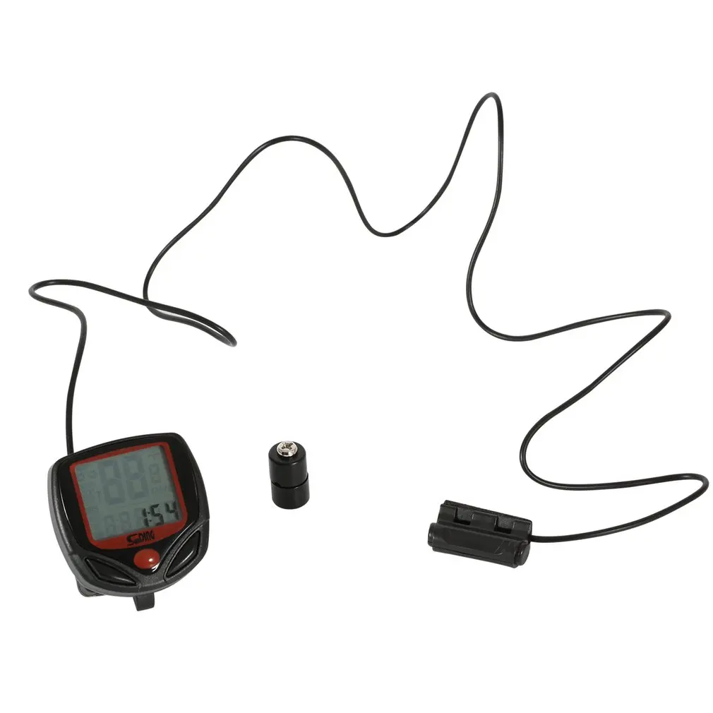 Водонепроницаемый ЖК Дисплей велосипедный компьютер одометр спидометр зеленая