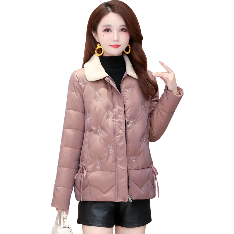 

2020 new fashion mother winter cotton padded jacket short middle aged mother coat small cotton padded jacket down jacket