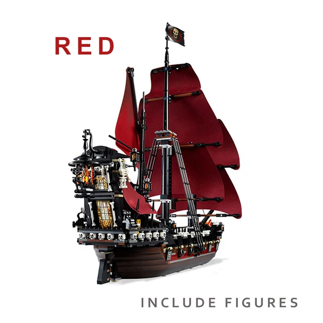 

IN STOCK The Black Pearl Ship Pirates Ships Caribbean Model Building Blocks Compatible with 4184 4195 Birthday Gifts Kids Toys