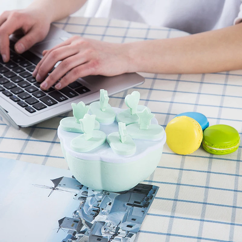 

Kitchen Ice Cube Molds Reusable Popsicle Maker DIY Ice Cream Tools Kitchen Lolly Mould Tray Bar Tools