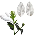 Hosta Цветок Лист Лепесток Veiner силиконовые формы торт Шоколадный помадка Gumpaste сахарная глина цветок украшения торта DIY M2115 силиконовая форма