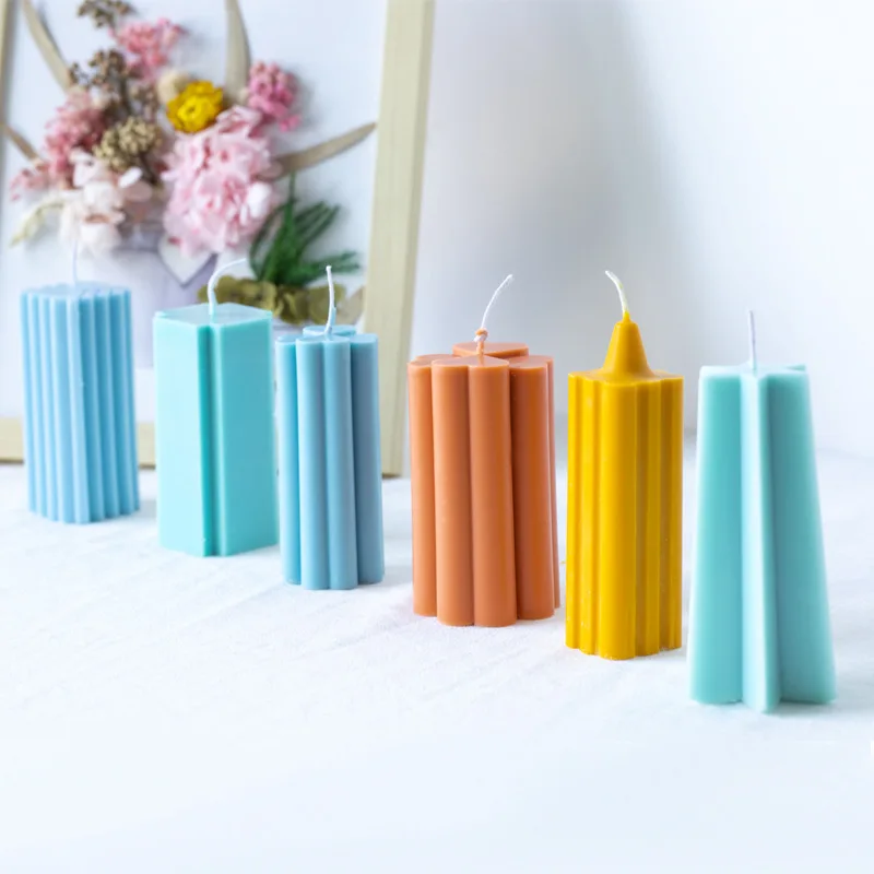 

Flower Type Acrylic Church Head Cross Square Twill Four-leaf Clover Twill Candle Mold 3d Candle Making Supplies Home Decoration