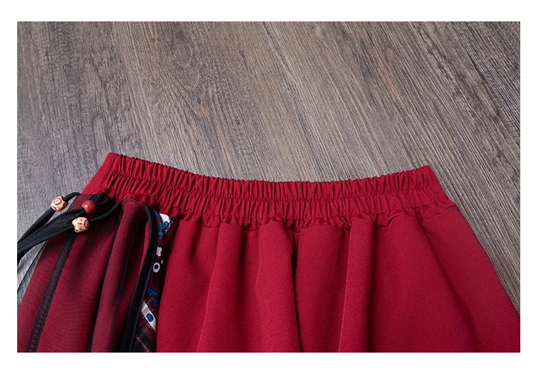 Faldas mujer moda винтажные юбки женские Осень Зима Мехико стиль этнические Дизайнерские Длинные темно-синие асимметричные юбки