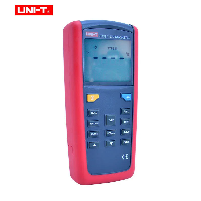 Контактный термометр пирометр UT321/UT325 с датчиком температуры термопары хранение