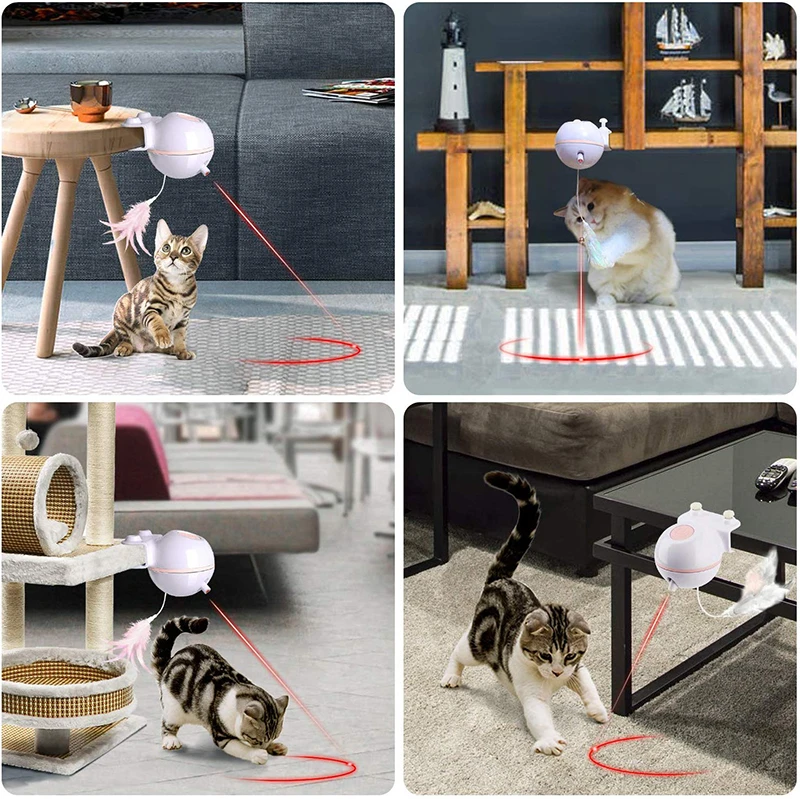 MESNUG игрушки для кошек интерактивные автоматические вращающиеся на 360 градусов