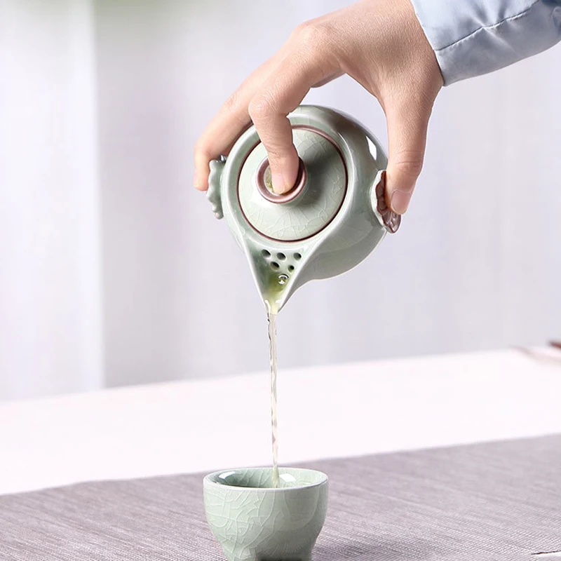 Японский чайный сервиз Gaiwan церемония портативный набор для путешествия чайные