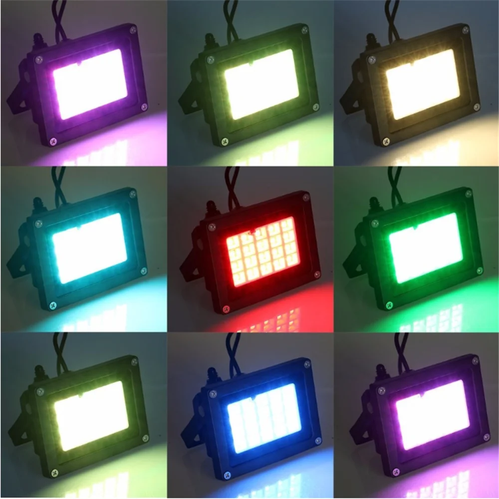 Светодиодный точечный светильник на солнечной батарее уличный сменный RGB с