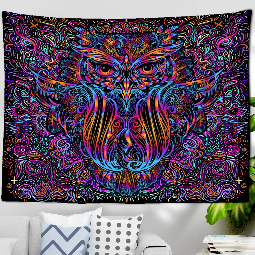 Индийская семь чакр стандартное настенное крепление Психоделическое ведро