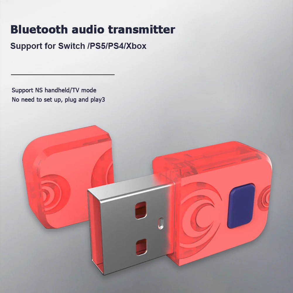 Беспроводной USB-адаптер Bluetooth 5 0 для Nintendo Switch PS5 контроллера Xbox геймпада Aux ПК аудио