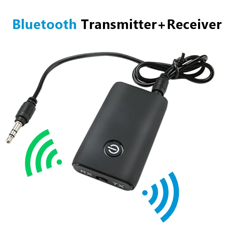 2 в 1 беспроводной Bluetooth 5,0 передатчик приемник заряжаемый для ТВ ПК автомобильный динамик 3,5 мм AUX Hifi Музыка Аудио адаптер