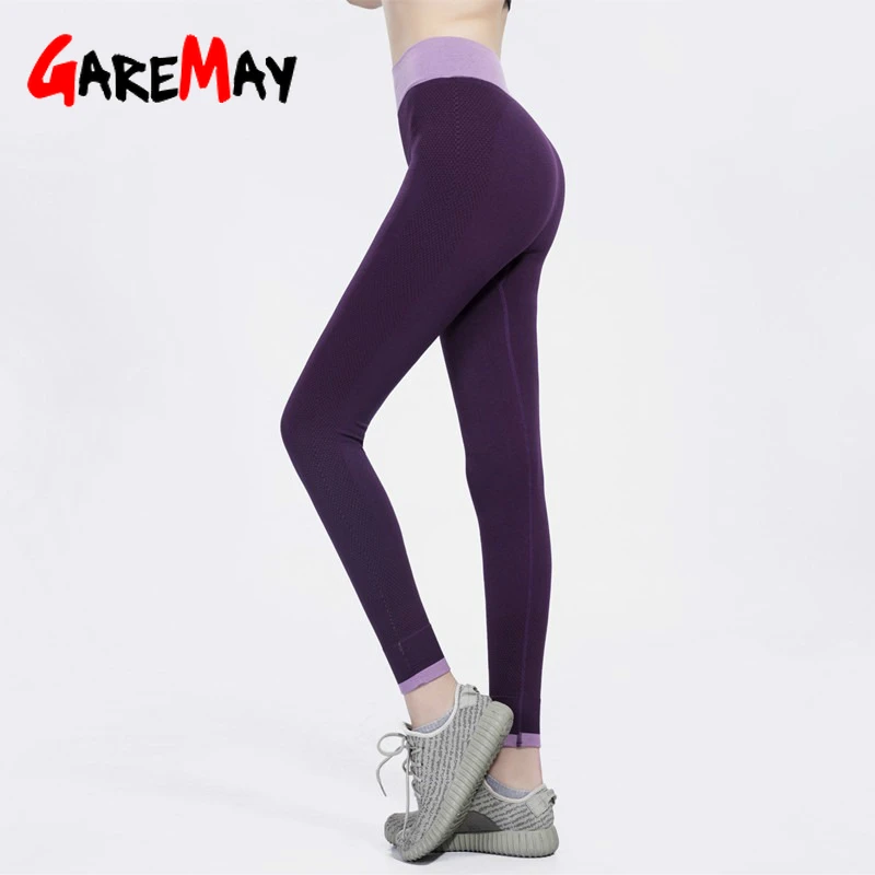 Женские штаны для йоги с высокой талией эластичные спортивные Леггинсы живота и