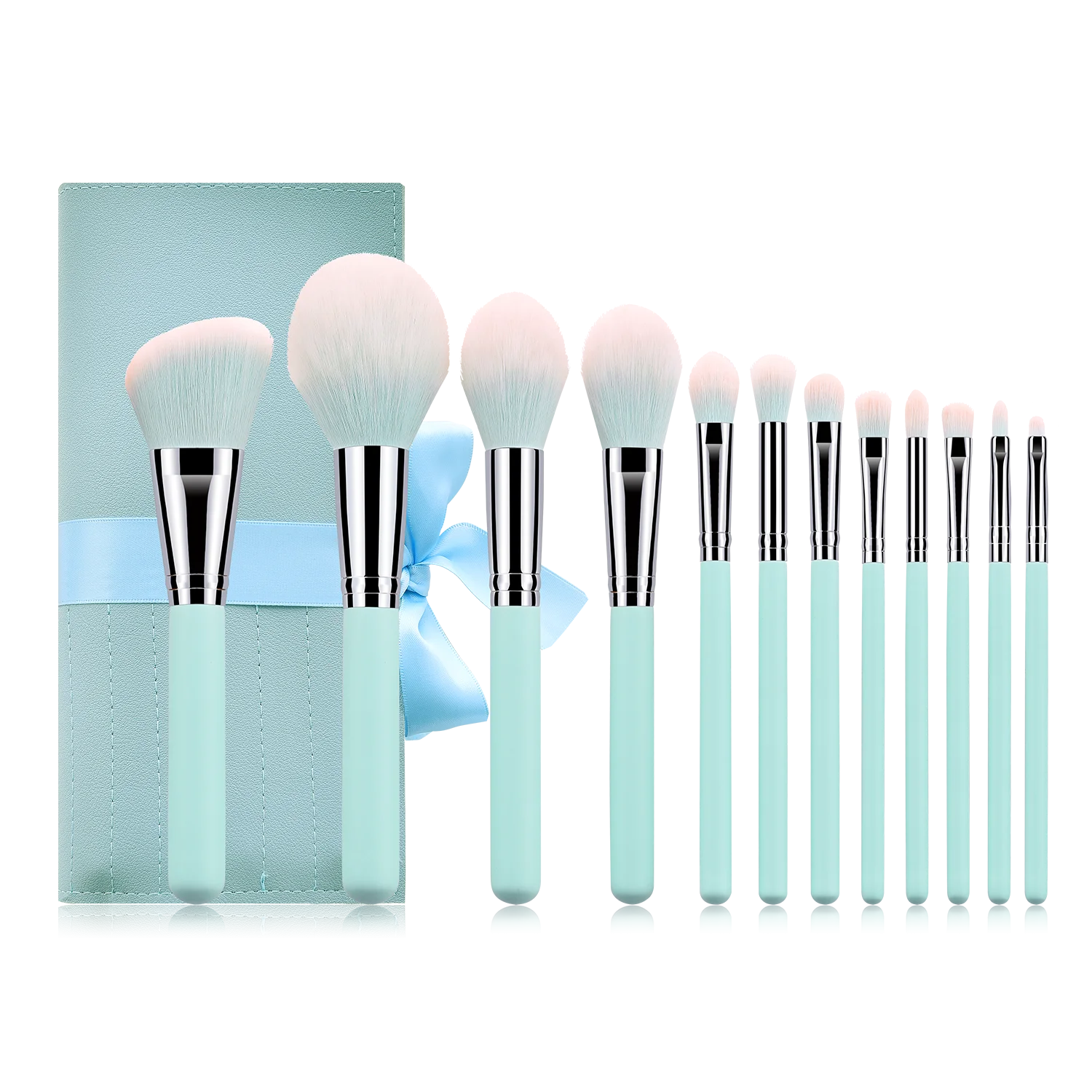 12 шт. кисти для макияжа Набор теней век Пудра карандаш глаз с ресницами губами