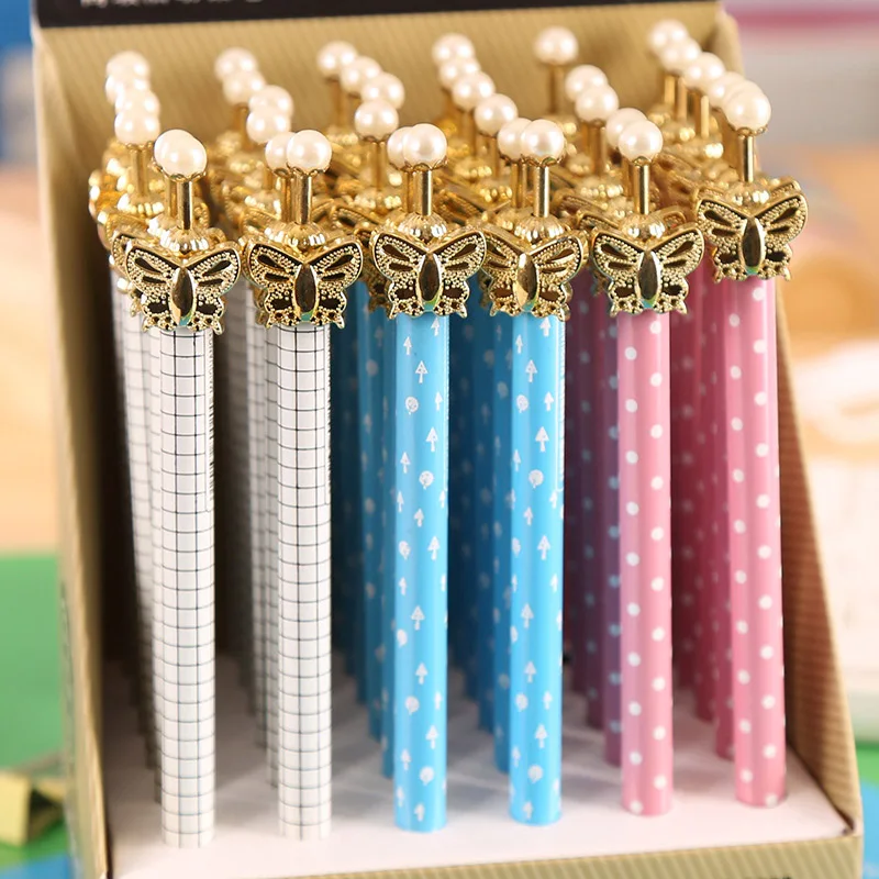 1 шт. милый механический карандаш с бабочками кавайные перламутровые