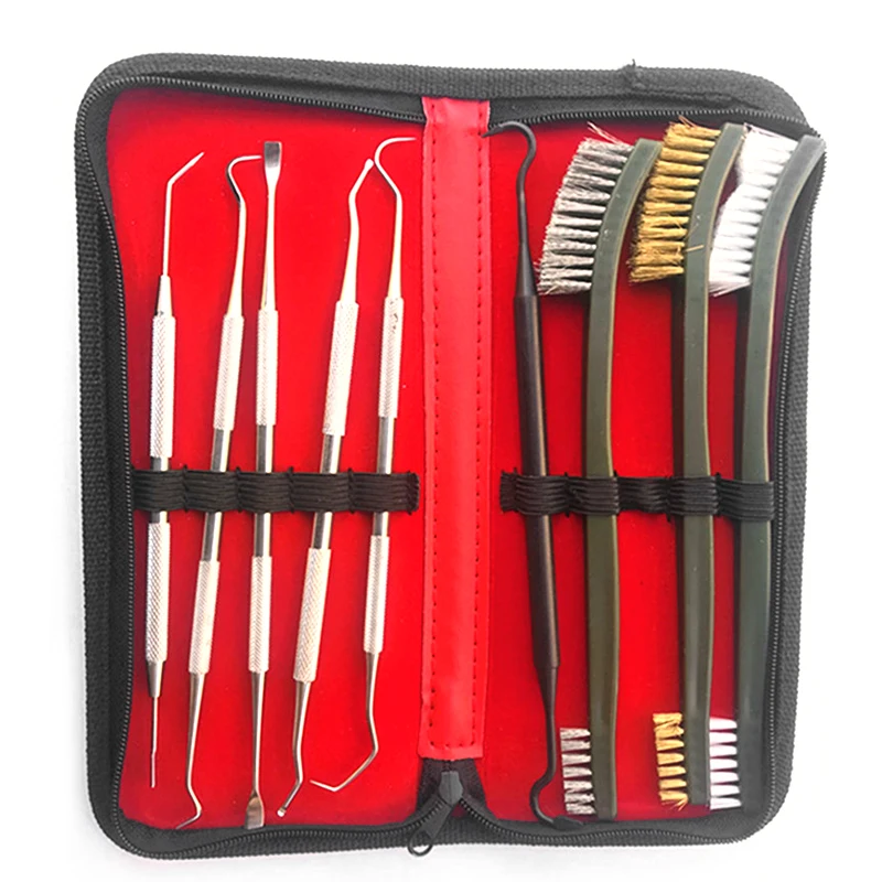 9 шт./компл. пистолет набор чистящих средств для ухода за 3 Латунь Сталь нейлоновая