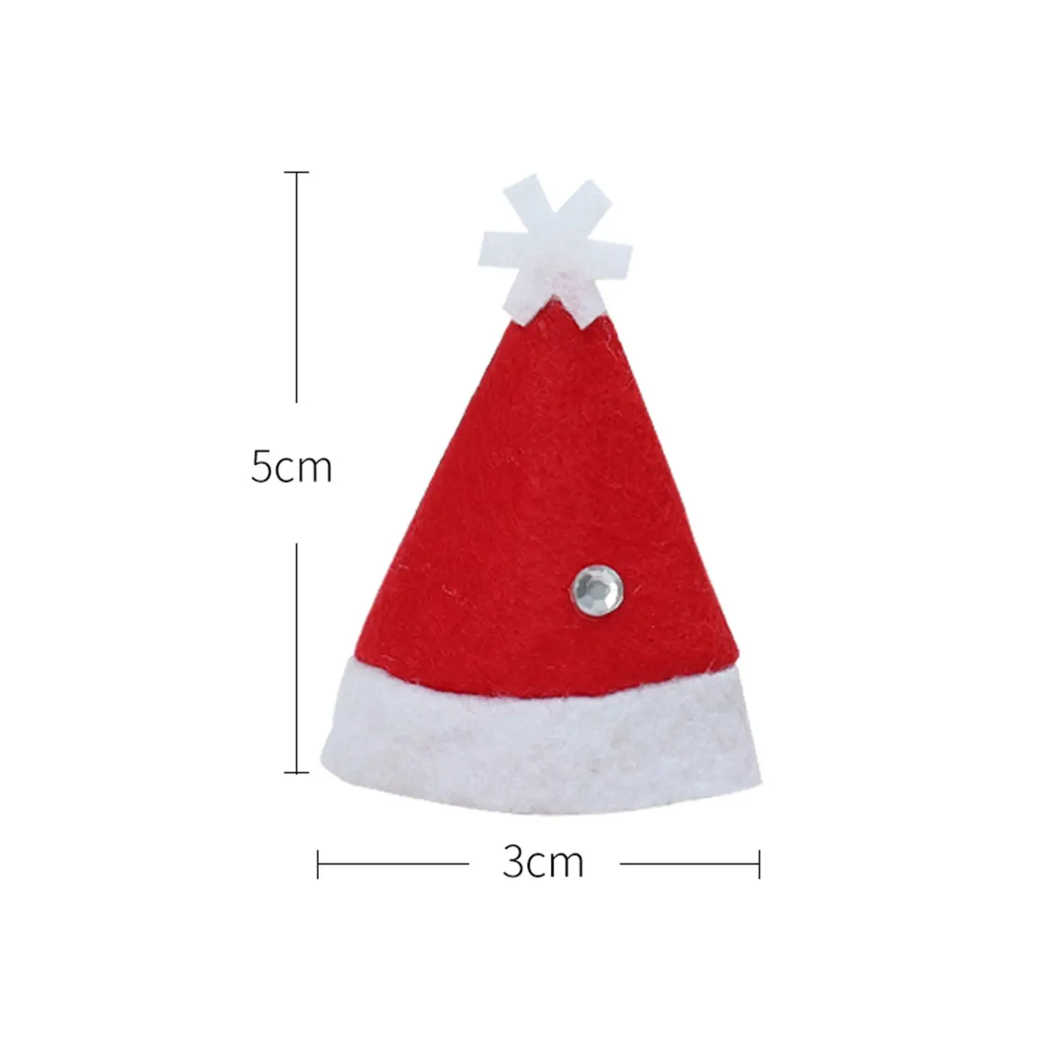 

10Pcs Hot Sale Mini Santa Claus Hat Christmas Xmas Holiday Lollipop Top Topper Cover for Festival Christmas Decoration For Home