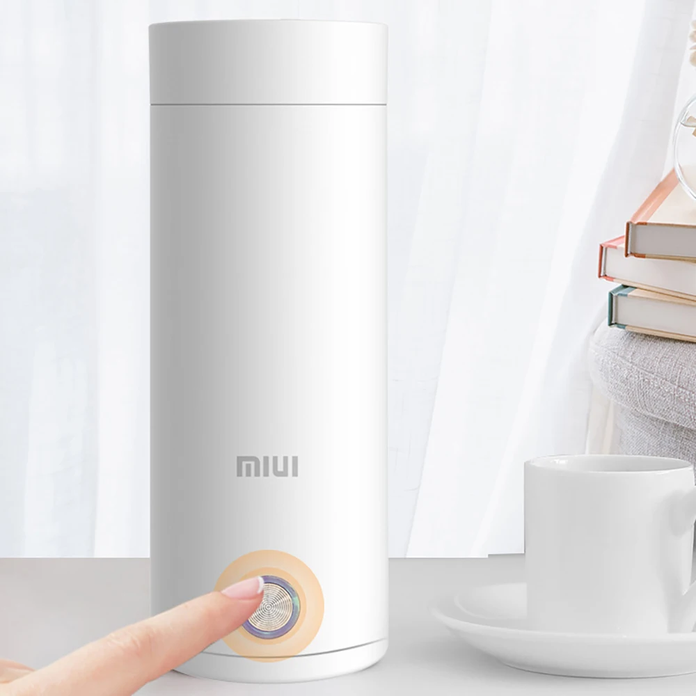 400ml portable electric kettle thermal cup make tea coffee travel boil water keep warm smart kettle kitchen appliances free global shipping