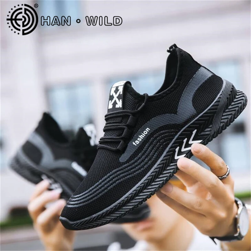 Кроссовки мужские легкие из сетчатого материала Вулканизированная подошва на