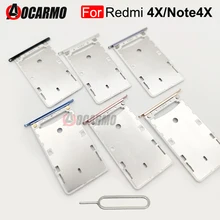 Aocarmo Nano Dual Sim Card Tray TF SD Card Slot Holder For Xiaomi Redmi 4X / Note 4X Note4X Replacem