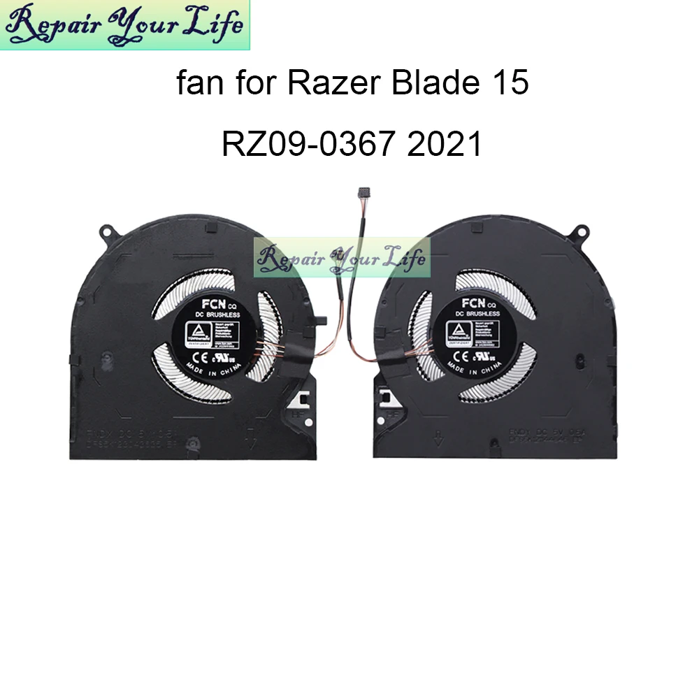 

Laptop CPU cooler radiator fan for Razer Blade 15 RZ09-0367 2021 Elite 13156963210 processor cooling GPU graphics card fans New
