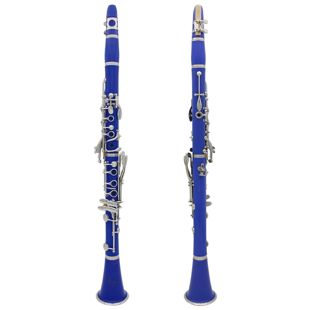 17-клавишный кларнет Bb Tone Небесно-Голубой бакелитовый тенор с чистящей тканью