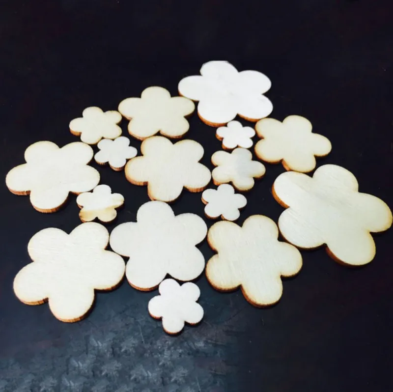 Новый 100 шт./компл. деревенский деревянный цветок Свадебная вечеринка стол