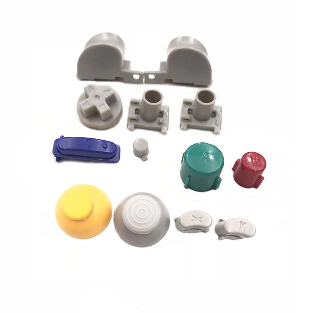 Controller Buttons Replacement Kit for NGC GameCube Repair Parts Thumbstick Caps ABXY Mod | Электроника