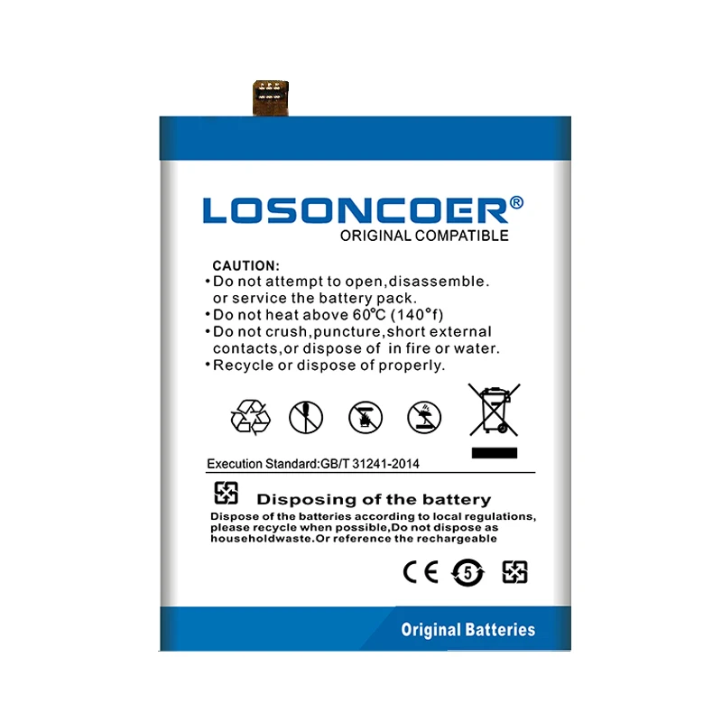 Аккумулятор LOSONCOER 6300 мАч для Vkworld S8 аккумулятор MTK6750T аккумуляторы смартфонов |