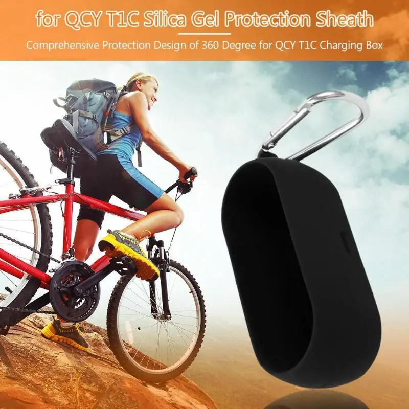 Силиконовый защитный чехол для QCY T1C с беспроводным Bluetooth пылезащитный мягкий