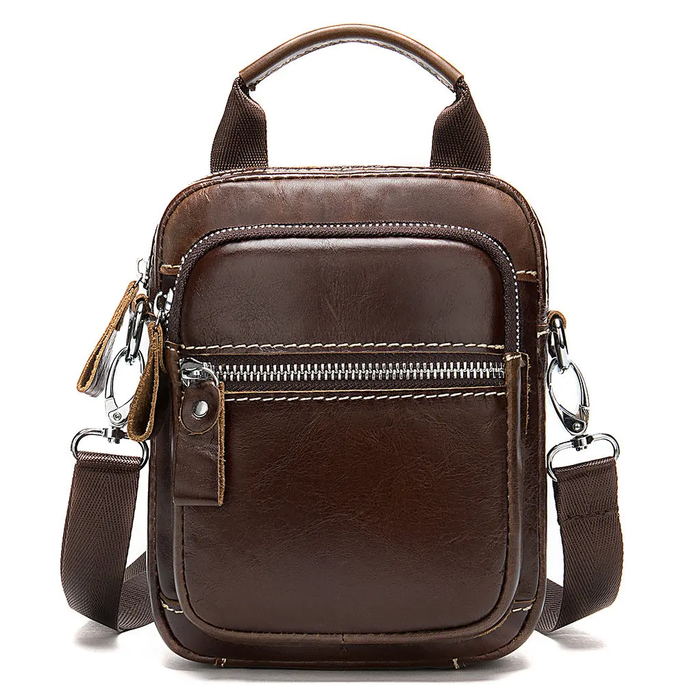 

Casual Men Shoulder Bag Vintage Crossbody Bags High Quality Male Bag Leather Handbag Capacity Men Messenger Bags Tote Bag