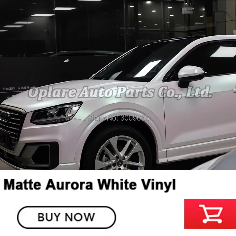 Высококачественная Белая виниловая пленка Aurora белая для автомобильной пленки 5