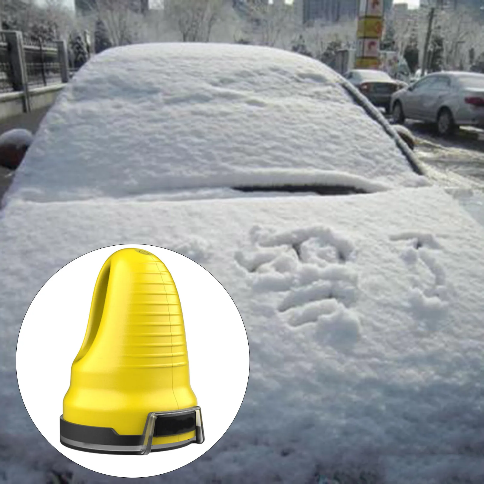 

Shaped Funnel Snow Deicer Cone Tool Winter Auto Car Window Scraping A Round Window Cone EDI 4 Elektrischer Eiskratzer Scraping