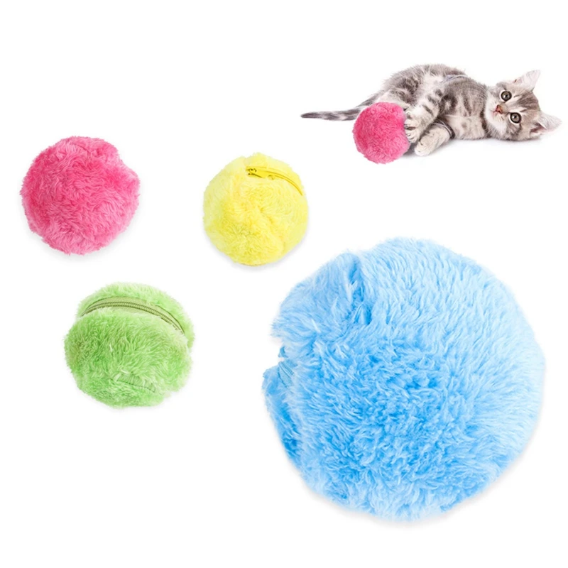 

Outdoor Colorful Roller Ball Toy Home Durable Active Automatic Roll For Dog Cat Playing Supplies