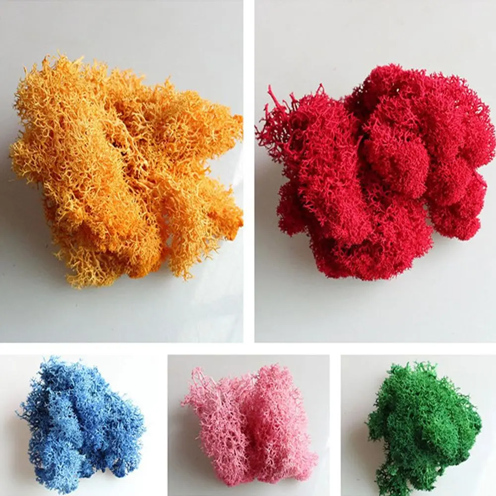 1 сумка искусственный сушеный олень мох для цветов Трава корзина растение