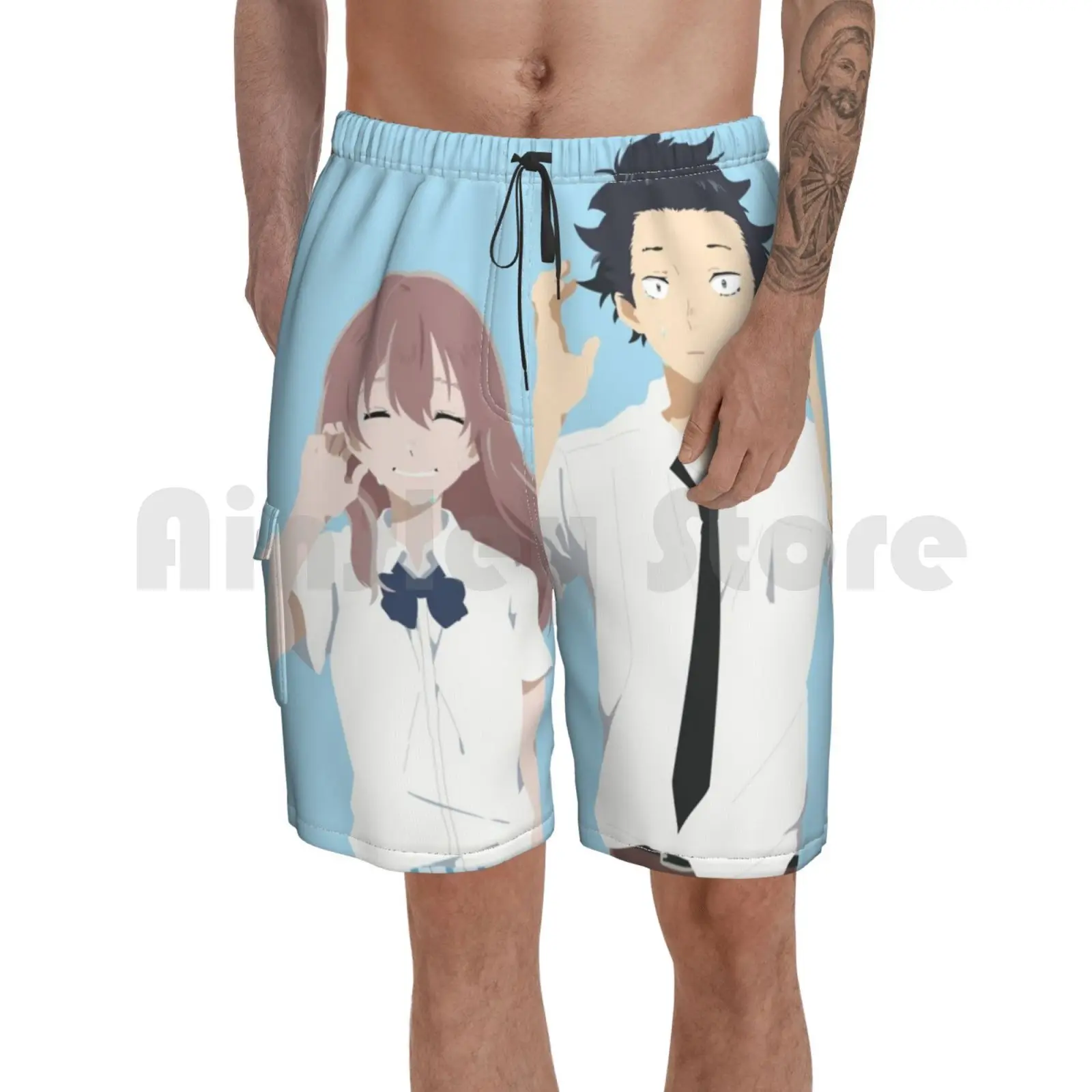 

Пляжные шорты Koe No Katachi-тихий голос, лучшие парные шорты Koe No Katachi A Silent Voice Koe