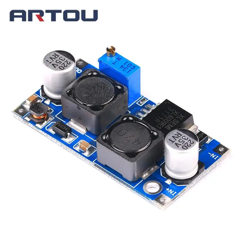 XL6009 автоматический понижающий модуль питания постоянного тока с регулируемым