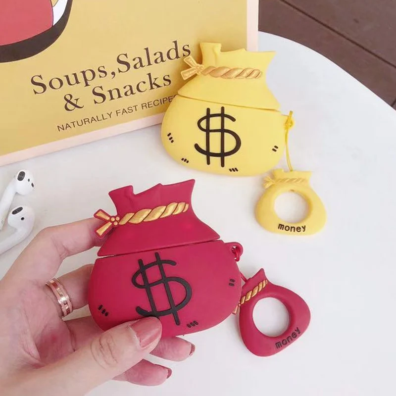 Чехол для наушников с мультипликационным принтом Blessing силиконовый чехол Apple AirPods