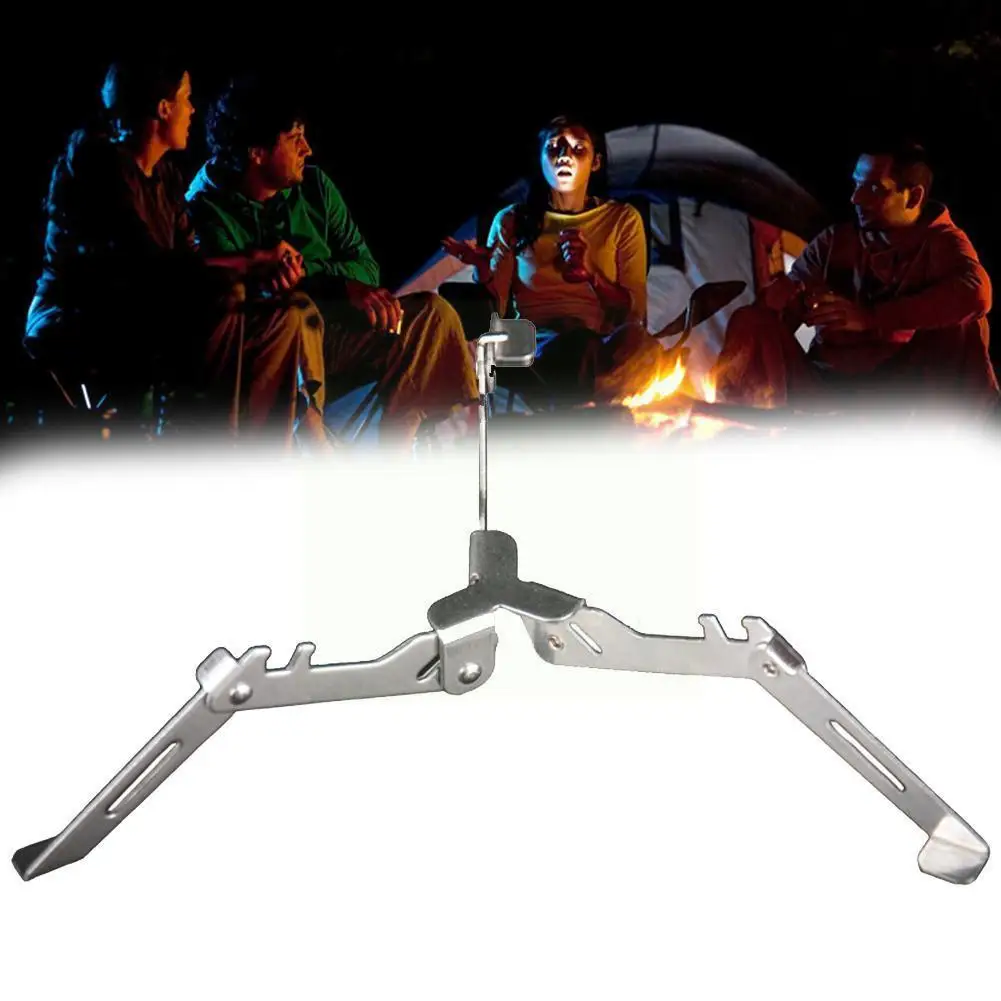 

Outdoor Camping Gas Tank Stove Base Holder Folding Bottle Hiking Shelf Portable Cartridge Canister Bracket Stand Tripod X2I7