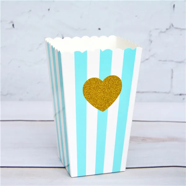 72 шт. коробка для вечеринки с цветными полосками блестками золотыми сердечками