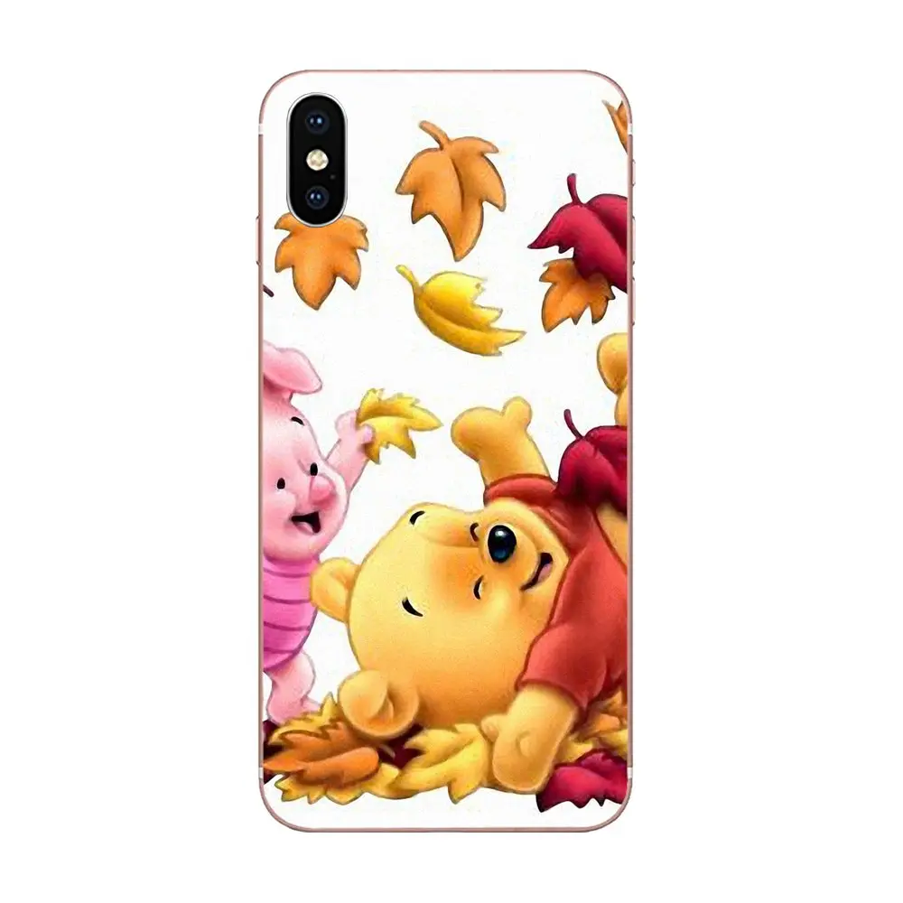 Винни-Пух в осенними листьями модные чехлы для Huawei NOVA 2 V20 Y3II Y5 Y5II Y6 Y6II Y7 Y9 G8 G9 GR3 GR5 GX8
