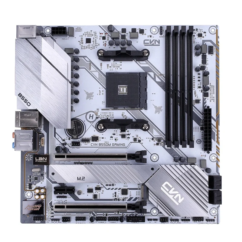 Цветная игровая материнская плата Cvn B550M freeze V14 Dual Channel Ddr4 2400/213hz 128Gb Sata3.0 6 ГБ/сек. для