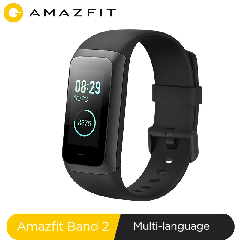 Amazfit Band 2 смарт-Браслет Водонепроницаемый 5ATM управление музыкой
