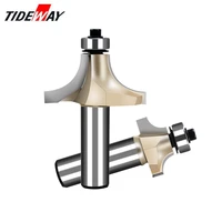 tideway round over edging router bit 12 shank for wood woodworking tool 2 flute endmill with bearing milling cutter corner