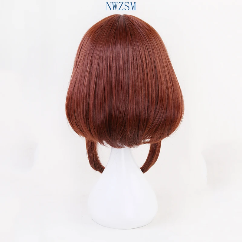 Женский короткий парик My Hero Academia очако урарака коричневый костюм для косплея