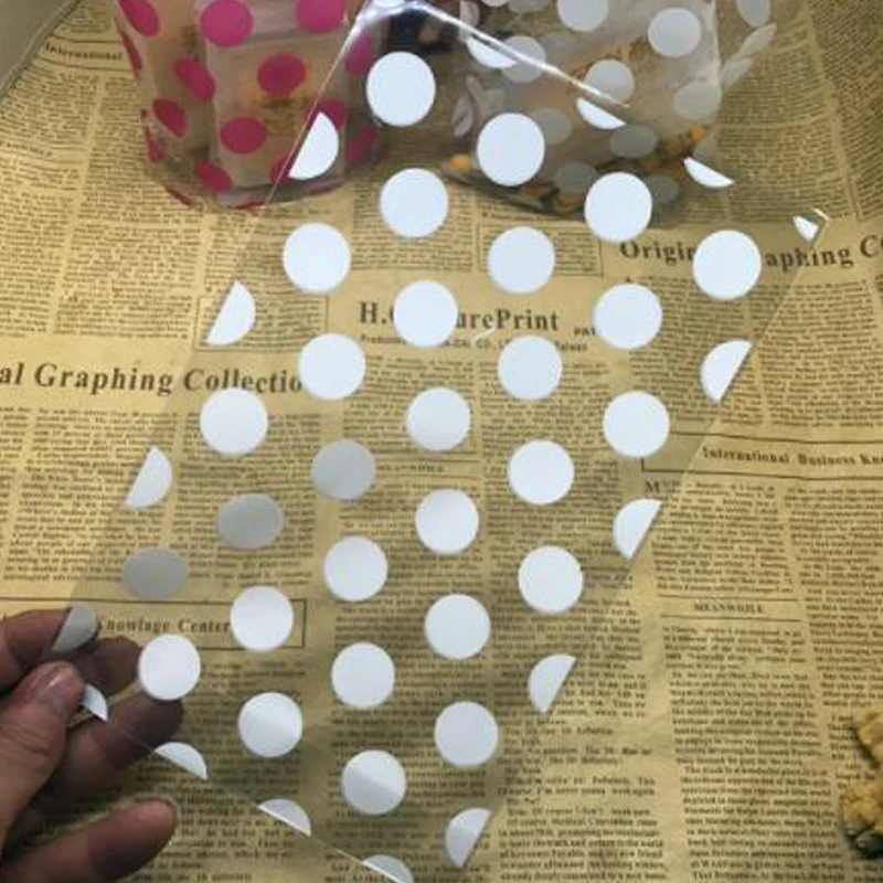 Пластиковые пакеты в горошек 50 шт./лот 13*21 см для конфет печенья хлеба упаковки