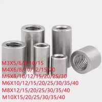 1 10pcs round coupling nut m3 m4 m5 m6 m8 m10 m12 extend long round coupling nut 304 stainless steel lead screw connection nut