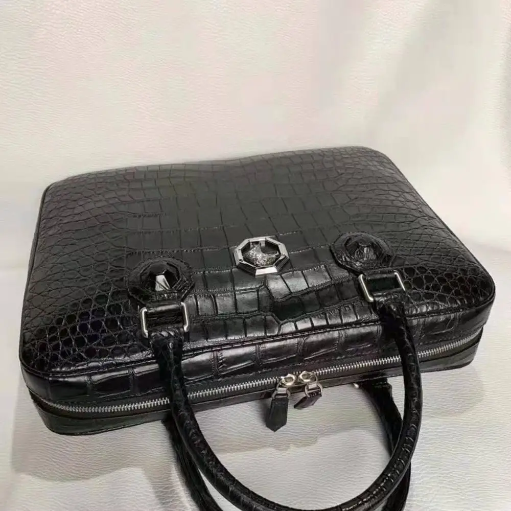 Первоклассное качество 100% натуральная из натуральной крокодиловой кожи мужской