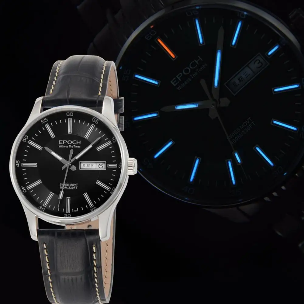 Мужские часы с Тритием мужские кварцевые наручные эпоха мужской роскошный бренд